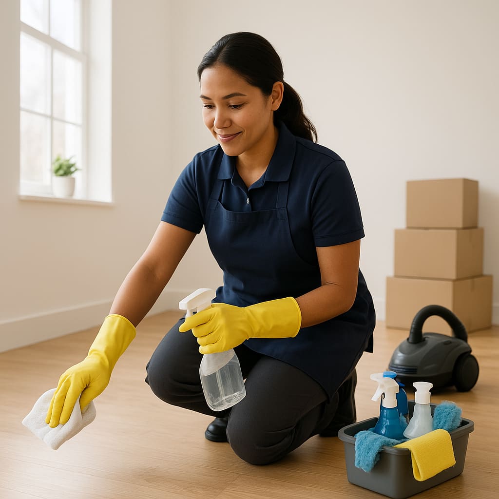 Reinigung einer leeren Wohnung vor Einzug oder nach Auszug